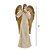 ESCULTURA ANJO TOCANDO FLAUTA  DECORATIVO EM RESINA 38CM - Imagem 3