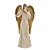 ESCULTURA ANJO TOCANDO FLAUTA  DECORATIVO EM RESINA 38CM - Imagem 1