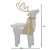 ESCULTURA RENA NATALINA EM PORCELANA BRANCO E DOURADO 12,5cm - Imagem 3