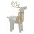 ESCULTURA RENA NATALINA EM PORCELANA BRANCO E DOURADO 12,5cm - Imagem 1