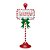 ENFEITE PLACA NATALINA EM METAL GINGER BR VM - 46cm - Imagem 1