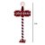 ENFEITE PLACA NATALINA COM LUZ EM METAL E PLASTICO VM E BR - 115CM - Imagem 3