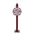 ENFEITE PLACA NATALINA COM LUZ SANTA STOP HERE - 105CM - Imagem 1