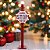 ENFEITE PLACA NATALINA COM LUZ SANTA STOP HERE - 105CM - Imagem 2