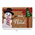 CAPACHO FELIZ NATAL BONECO DE NEVE EM FIBRA DE COCO 60X40CM - Imagem 2