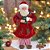 PAPAI NOEL DECORATIVO  DE ROUPAO TOMANDO CAFE - 28cm - Imagem 2