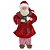 PAPAI NOEL DECORATIVO  DE ROUPAO TOMANDO CAFE - 28cm - Imagem 1