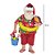 PAPAI NOEL DECORATIVO  PRAIANO - 26,5CM - Imagem 3