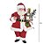 PAPAI NOEL DECORATIVO  COM DECORACAO NATALINA - 27CM - Imagem 3
