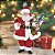 PAPAI NOEL DECORATIVO  COM DECORACAO NATALINA - 27CM - Imagem 2