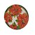 PRATO PARA BOLO EM VIDRO COM ESPATULA FLORES POINSENTIA 30CM - Imagem 2