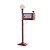 CAIXA DE CORREIO NATALINA COM LUZ EM METAL E PLASTICO 113cm - Imagem 1