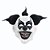 MASCARA HALLOWEEN PALHACO DEXTER PRETA E BRANCA - Imagem 1