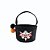 CESTINHA FANTASMINHA BOO COM FANTASMA PRETO E LARANJA 13,5CM - Imagem 1