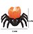 MINI CASTICAL PRETO ELETRONICO ARANHA HALLOWEEN 5,5CM - Imagem 3