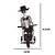 CAVEIRA COM TRICICLO HALLOWEEN SOM E MOVIMENTO  34,5CM - Imagem 2
