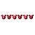 JOGO 6 BOLAS LISA E GLITTER VERMELHO MICKEY DISNEY 6CM - Imagem 1