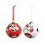 JOGO 2 BOLAS NATALINAS MICKEY PATETA E PLUTO 12CM DISNEY - Imagem 1