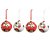 JOGO 4 BOLAS NATALINAS MICKEY PATETA E PLUTO 8CM DISNEY - Imagem 1