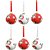 JOGO 6 BOLAS NATALINAS MICKEY PATETA E PLUTO 6CM DISNEY - Imagem 2