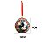 JOGO 2 BOLAS NATALINAS MICKEY E MINNIE XADREZ 12CM DISNEY - Imagem 2