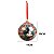 JOGO 2 BOLAS NATALINAS MICKEY E MINNIE XADREZ 10CM DISNEY - Imagem 3