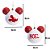 JOGO 2 BOLAS NATALINAS MICKEY COM GLITTER VERM 10CM DISNEY - Imagem 3