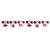 JOGO 6 BOLAS NATALINAS MICKEY GLITTER VERMELHO 6CM DISNEY - Imagem 1