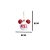 JOGO 6 BOLAS NATALINAS MICKEY GLITTER VERMELHO 6CM DISNEY - Imagem 3