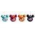 JOGO 4 BOLAS COLORIDAS NATALINAS TURMA DO MICKEY 8CM DISNEY - Imagem 1