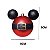 JG 4 BOLAS NATALINAS C/GLITTER MICKEY COM CINTO 8CM DISNEY - Imagem 2