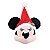 PELUCIA CABECA MINNIE MOUSE COM GORRO 15CM DISNEY - Imagem 1