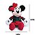 PELUCIA NATALINA MINNIE COM ROUPA XADREZ E LACO 20CM DISNEY - Imagem 3