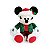 PELUCIA NATALINA MICKEY COM ROUPA VERDE E GORRO 49CM DISNEY - Imagem 1
