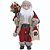 PAPAI NOEL DECOR COM SACO DE PRESENTES VERMELHO E TRENO 45CM - Imagem 1