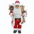 PAPAI NOEL COM SACO DE PRESENTES E SKI COM GORRO 60CM - Imagem 1