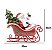 ESCULTURA PAPAI NOEL NO TRENO COM ARVORE NATALINA 23CM - Imagem 2
