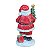 ESCULTURA PAPAI NOEL EM RESINA C ANIMAIS E PRESENTES 18CM - Imagem 3