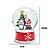 GLOBO DE NEVE DECORATIVO PAPAI NOEL E BONECO DE NEVE 10CM - Imagem 2