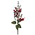 PICK GALHO MEDIO COM BERRIES VERMELHAS NATALINAS 35CM - Imagem 1