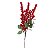PICK GALHO COM BERRIES VERMELHAS NATALINAS 43CM - Imagem 1