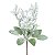 GALHO PICK DECORATIVO NATALINO NEVADO FRUTA  29CM - Imagem 1