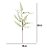 GALHO DECORATIVO NATALINO NEVADO FOLHAS E PINHAS 60CM - Imagem 2