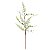 GALHO DECORATIVO NATALINO NEVADO FOLHAS E PINHAS 60CM - Imagem 1