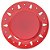 SOUSPLAT NATALINO COMO PINHEIRO E ESTRELA VERMELHO 33CM - Imagem 1