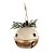 ENFEITE GUIZO NATALINO EM METAL DOURADO E MARROM 8CM - Imagem 1