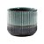 CACHEPOT EM CERAMICA VERDE E PRETO 13CM - Imagem 1
