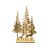 PORTA VELAS NATALINO ARVORE COR OURO EM METAL 64CM - Imagem 1