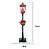 POSTE DECORATIVO NATALINO COM LUZ E SOM BIVOLT 184CM - Imagem 3