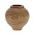VASO EM MADEIRA TORNEADA MARROM MART 20x19,5CM - Imagem 1